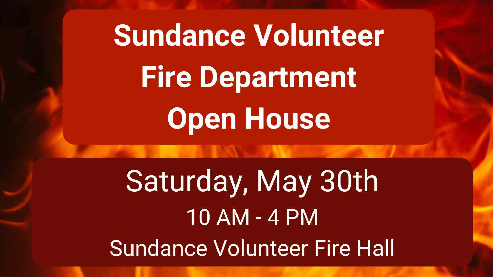 Sundance Volunteer Fire Department Open House